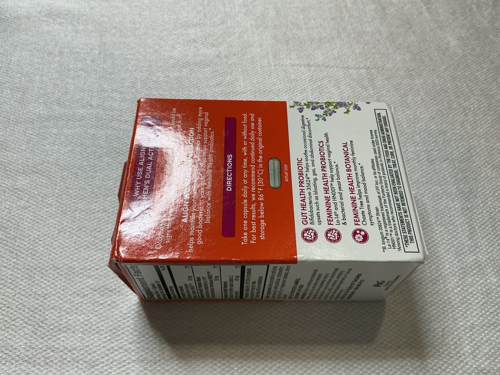 Align Probiotic Dual Action Gut Health 28 Capsules; Exp 09/26