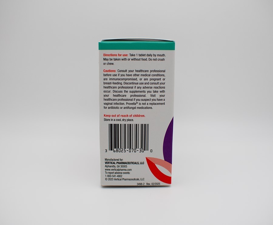 Provella Womens Digestive & Feminine Probiotic Dietary Supplement Tablets 30 ct