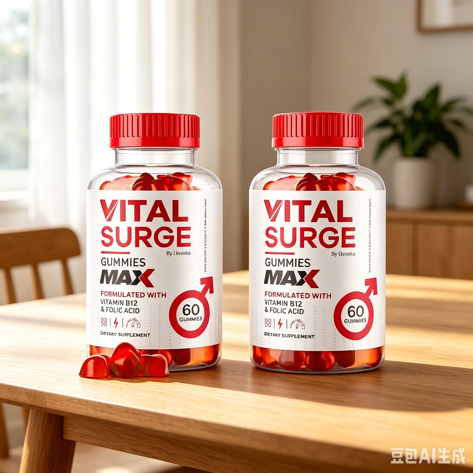 Surge Vital Male Gummies, Vital Surge for Gummies Performance – 60 Gummies