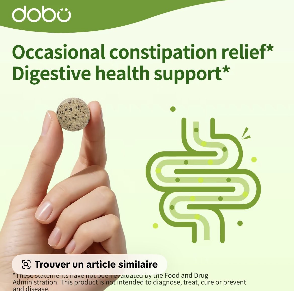 dobo Herb-lax Plant-Based Tablets 50 Constipation Relief & Digestive Health