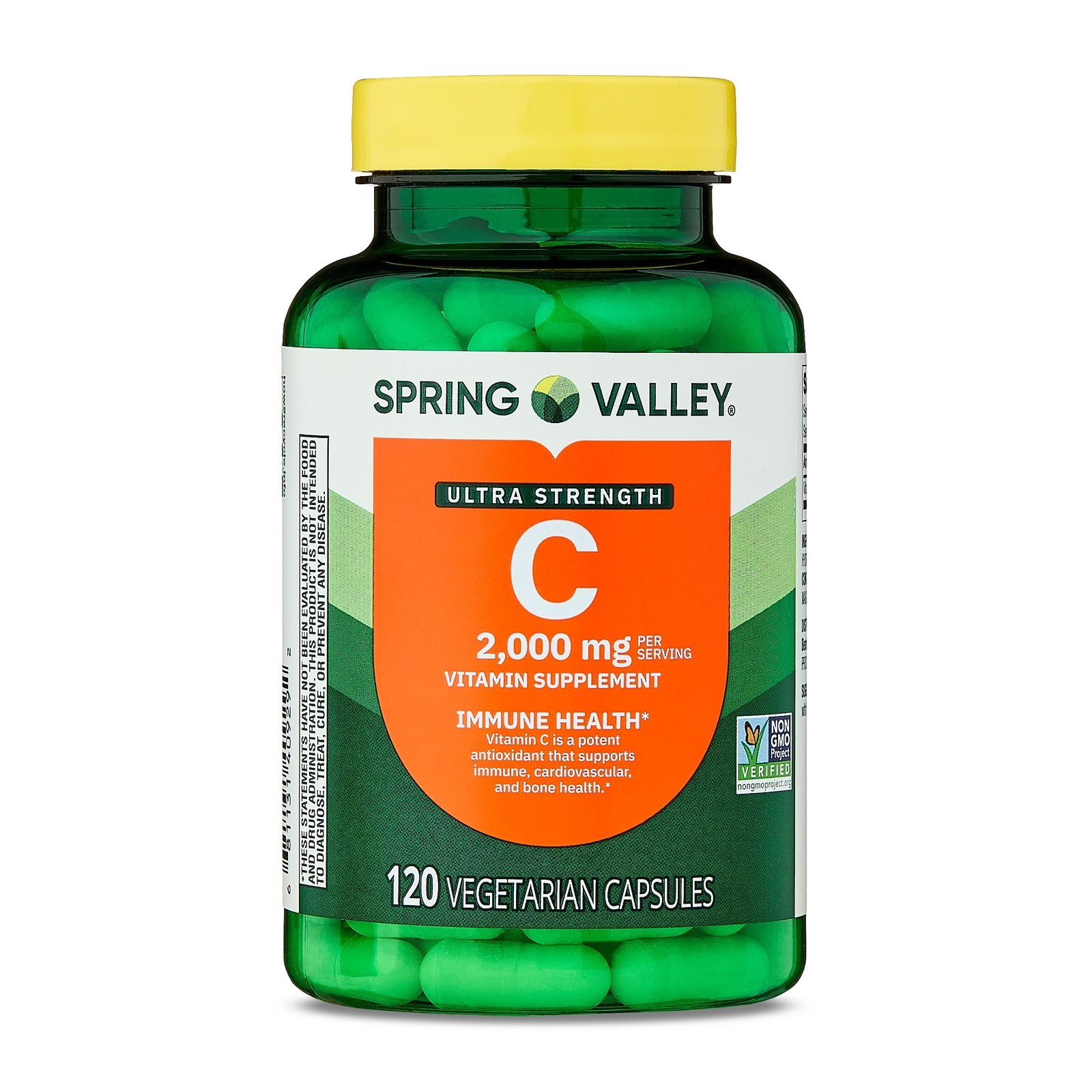 Spring Valley Vitamin C Ultra Strength 2000mg 120 Vegetarian Capsules