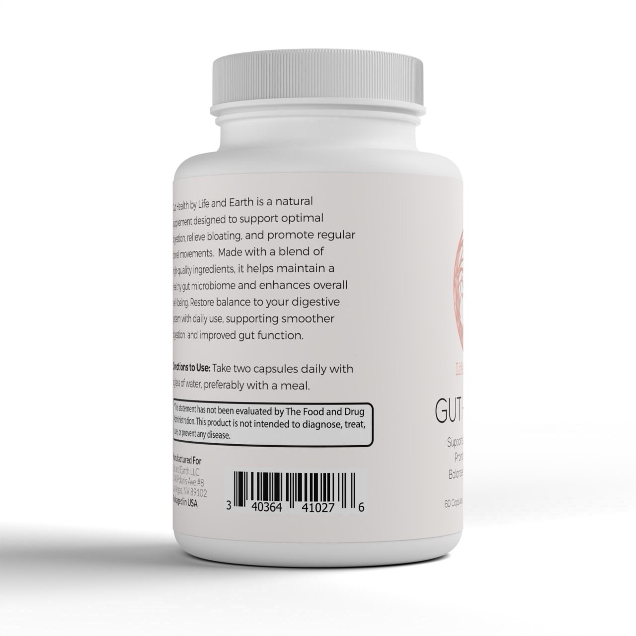 Life&Earth Gut Health Relief Supplement (Emma Gut Health) 60 Caps