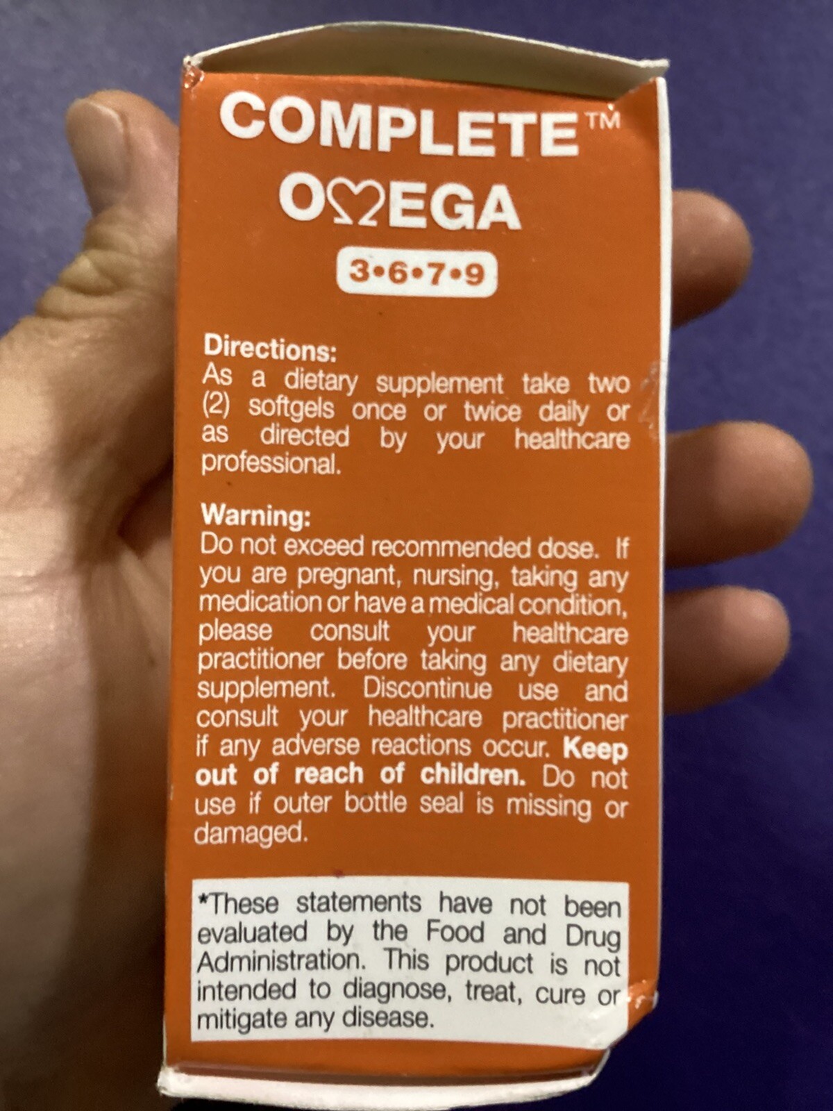 LOT OF 3 Nattura COMPLETE OMEGA 3-6-7-9 * Highest Quality