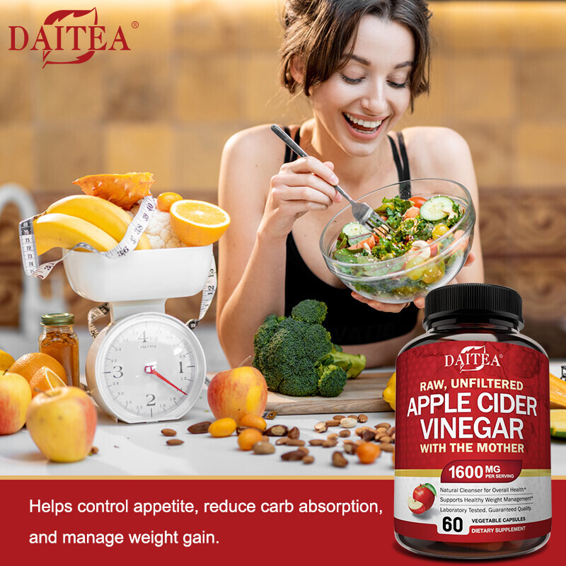 Apple Cider Vinegar 1600mg Per Serving Completely Healthy Natural Cleanser*