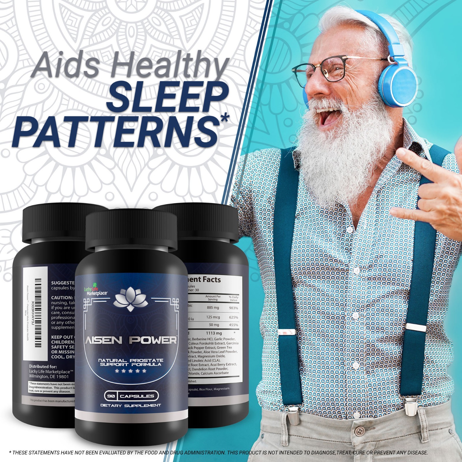 Aisen Power Supplement – Male Prostate Support Supplement – Aid Healthy Urinary