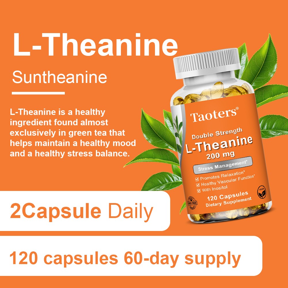 L Theanine Supplements Stress Management Promotes Relaxation Vascular Function