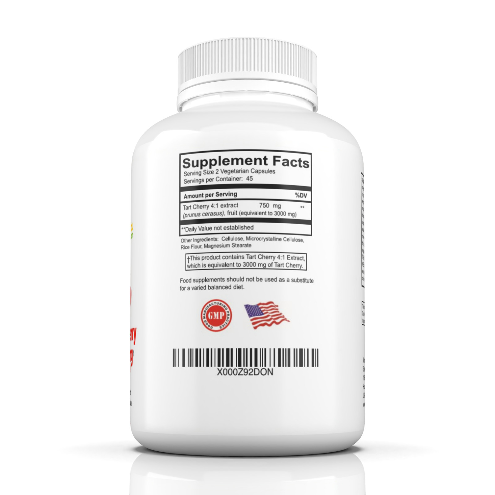 2 Bottles Tart Cherry Extract by GoutandYou.com -3000 mg – Gluten Free – Vegan