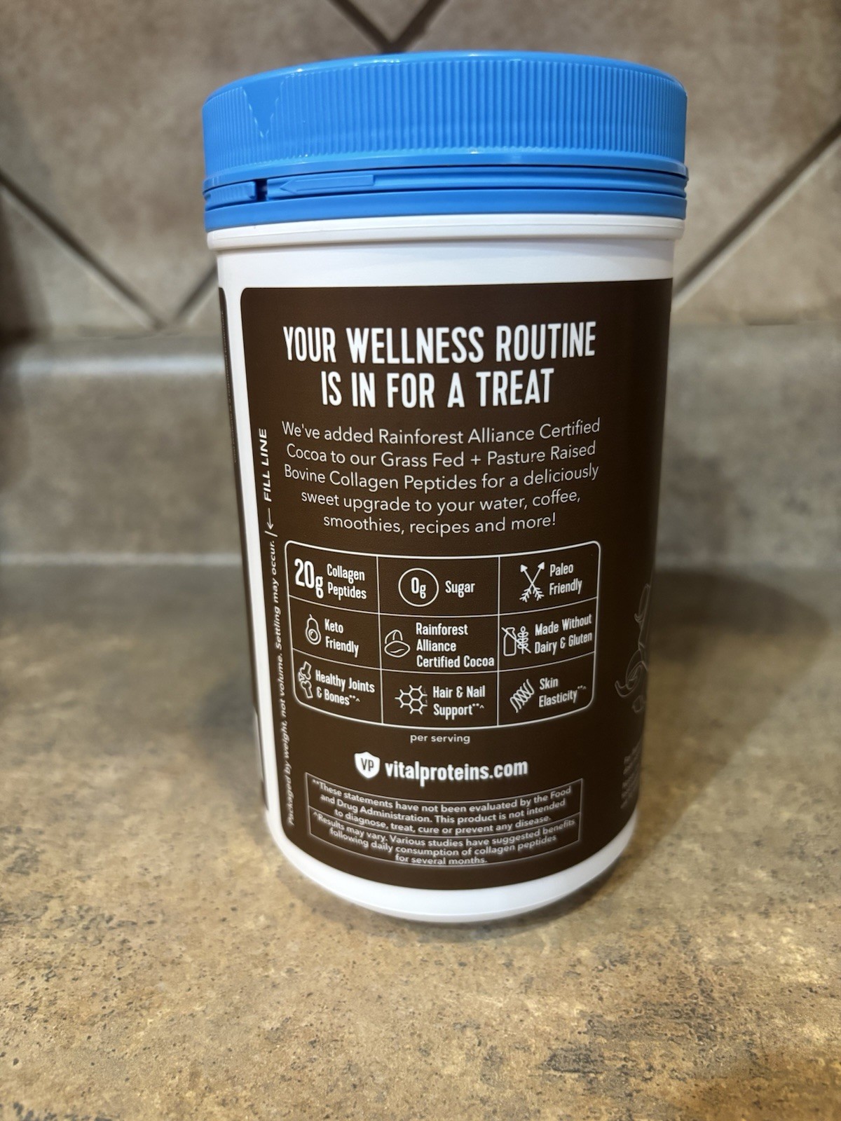Vital Proteins Collagen Peptides Chocolate Flavor Dietary Supplement – 13.5oz
