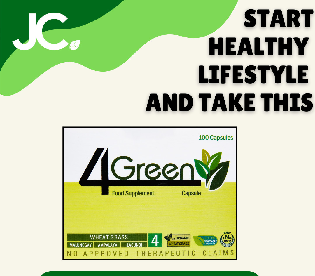JC The power of 4 Green Supplement Box: 10 Blisters, Capsule: 500 mg