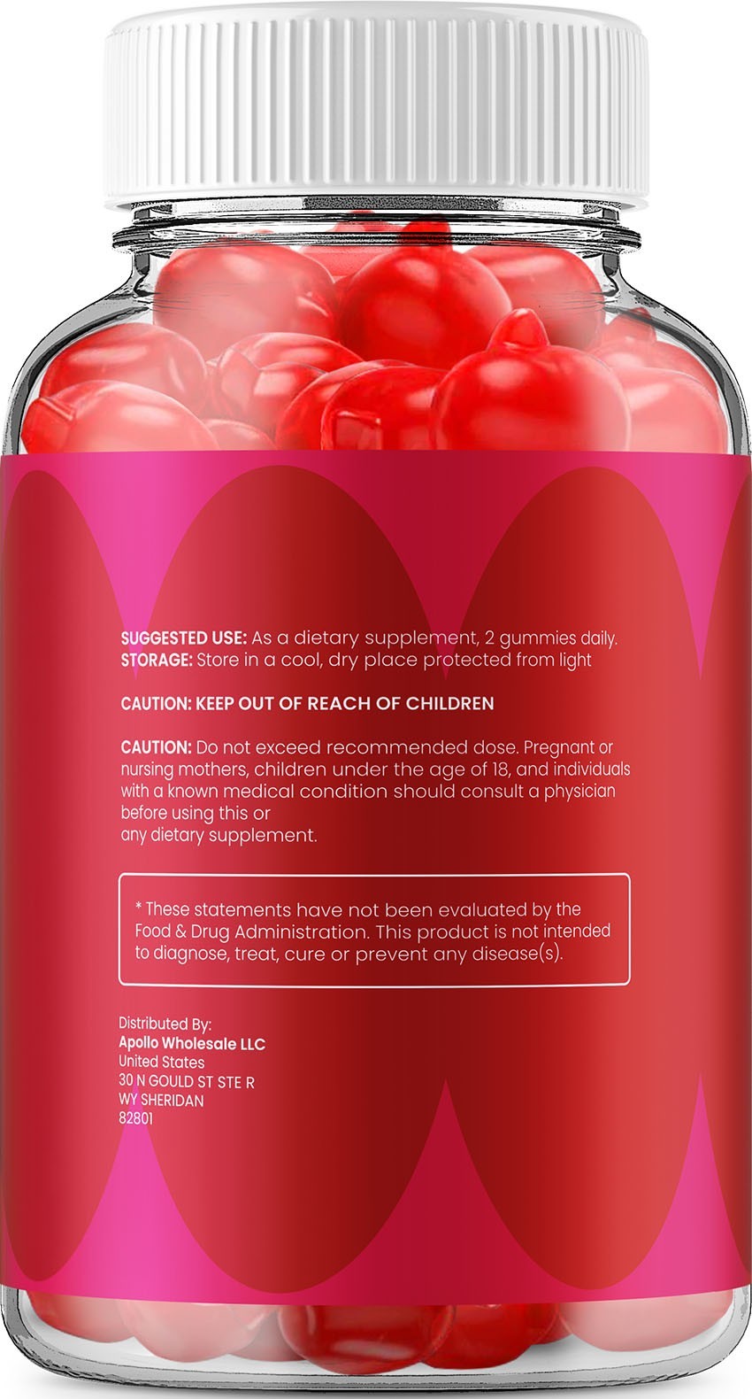 (5 Pack) Jellythin ACV Gummy – Natural Ingredients for Overall Wellness Support