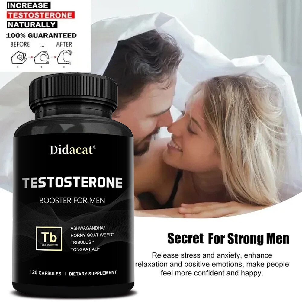 Male Enhancement Energy & Endurance Booster,Testosteron Booster 120 Capsules
