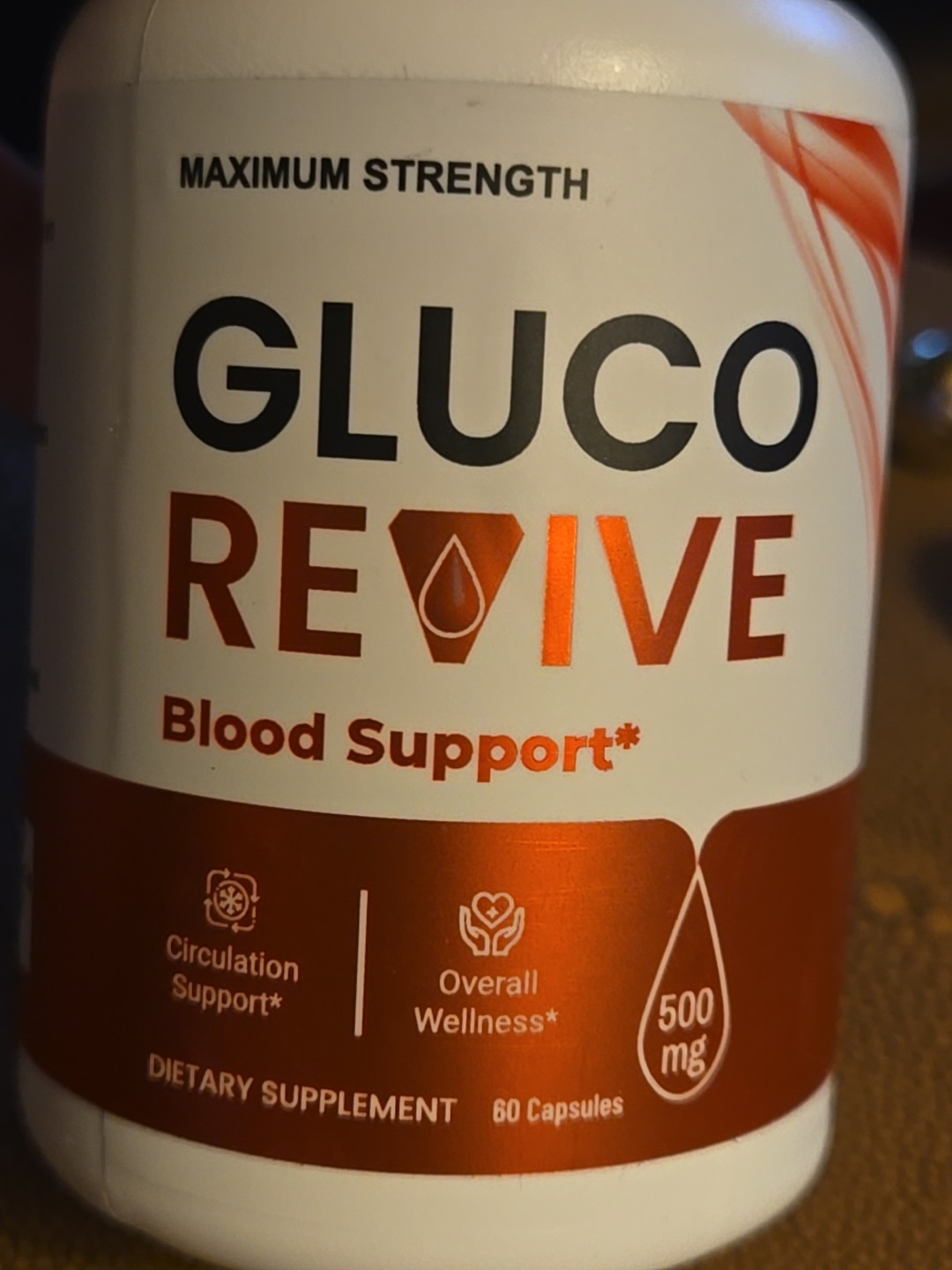 Gluco Revive Blood Support Dietary Supplement 1000mg 60 Capsules L-Lysine HCL
