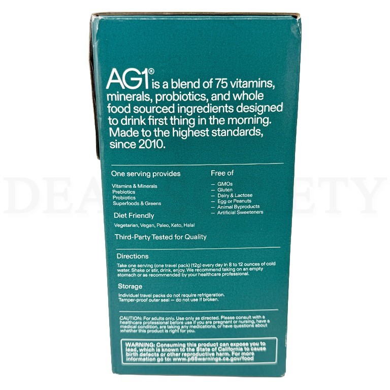 AG1 Athletic Greens Daily Foundational Nutrition Vitamins & Minerals 40 Count