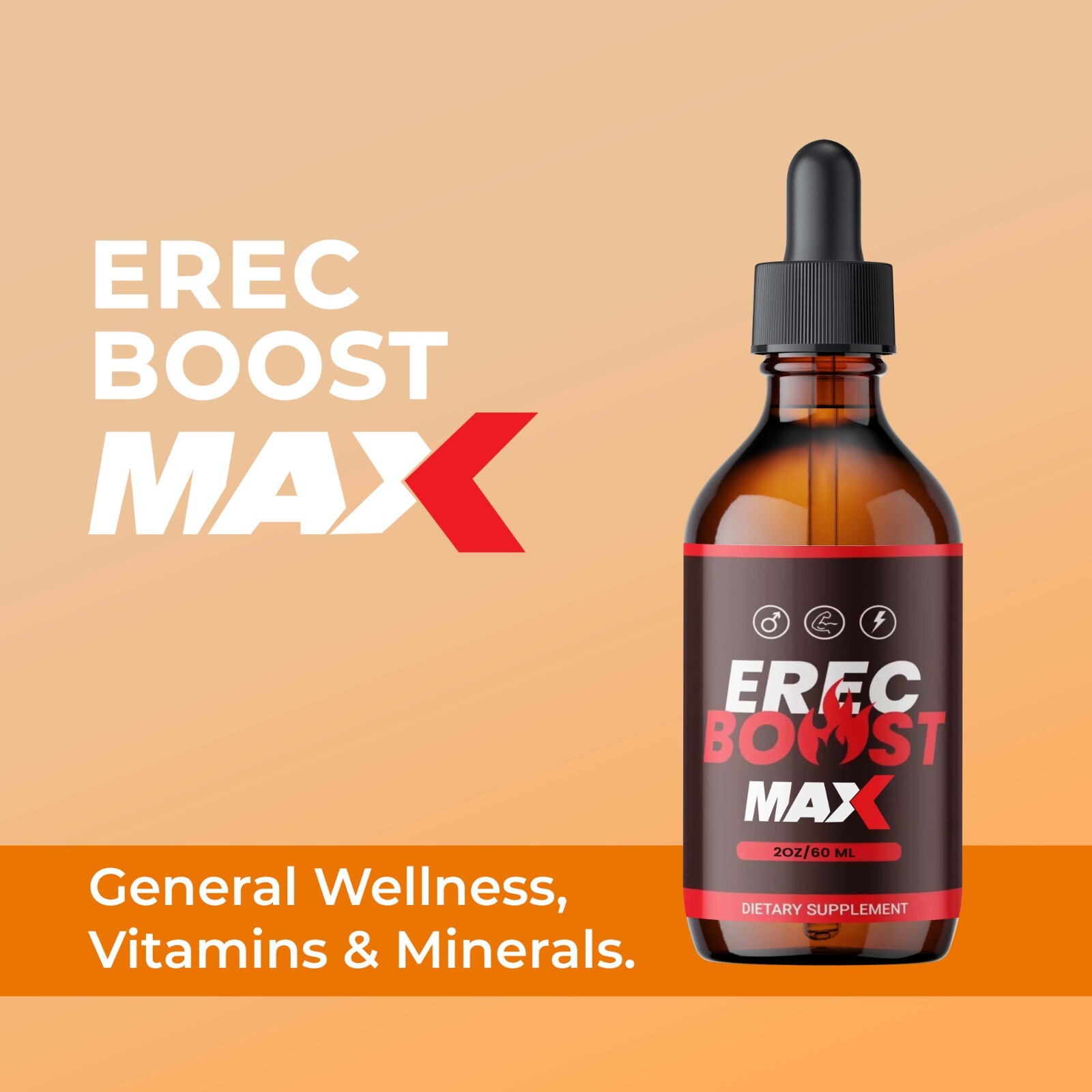 Erec Boost MAX Drops Erec Booster, Erec Boost High Drive (2 Pack)
