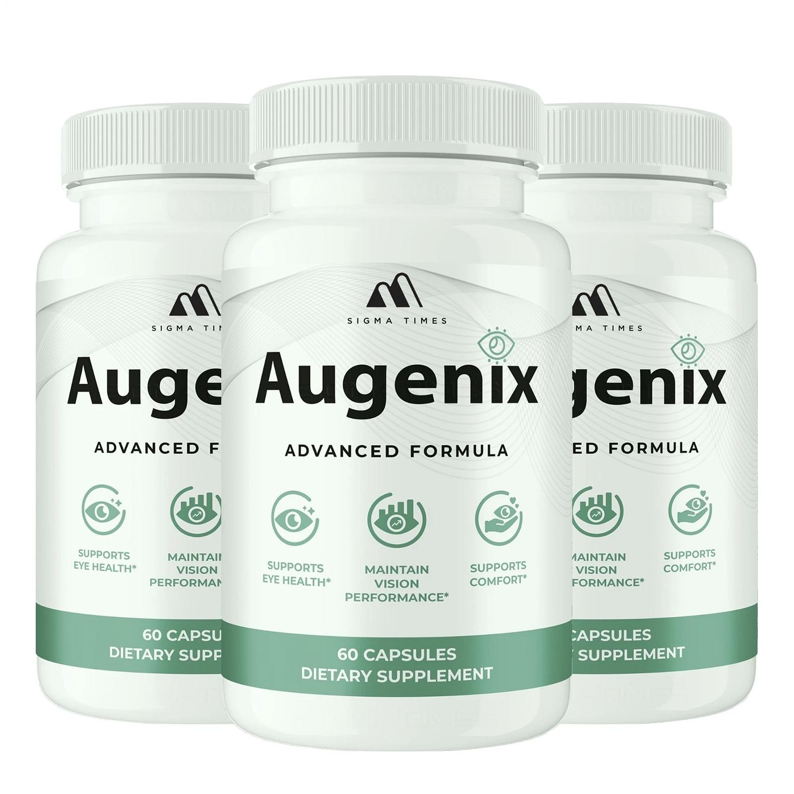 3 X Augenix Capsules, Advanced Eye Health & Vision Support Supplement 60ct
