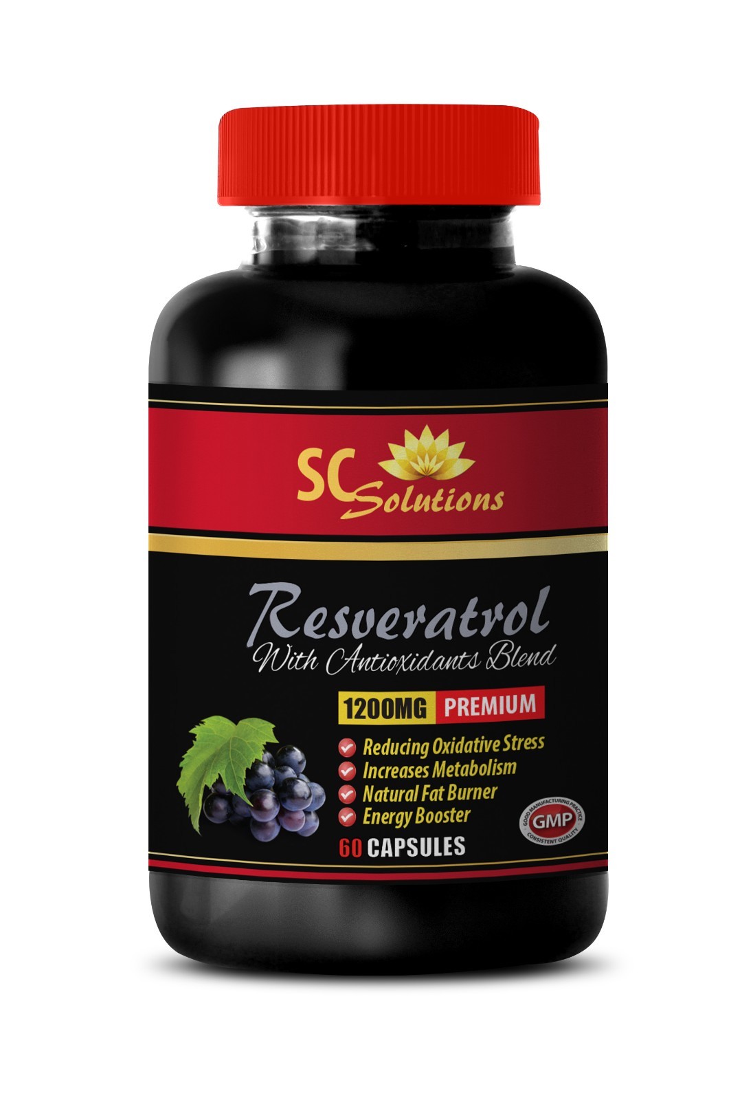 Digestive support – RESVERATROL – Body harmony 1 Bottle 60 Capsules