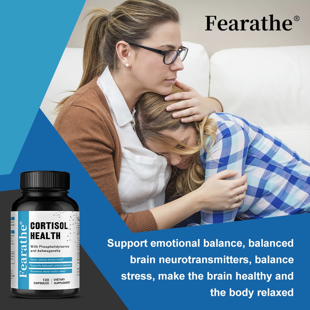 Cortisol Health Supplements Manage Stress Immunity Mental Clarity 30-120 Pills