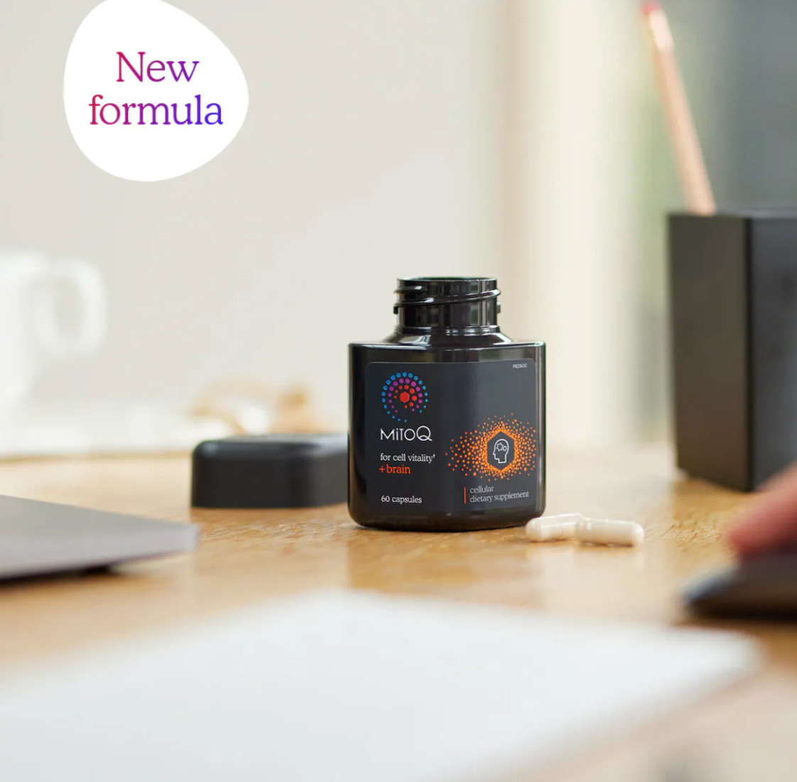 MitoQ Brain Health Support Focus Energy CoQ10 60 Capsules Ship from NZ