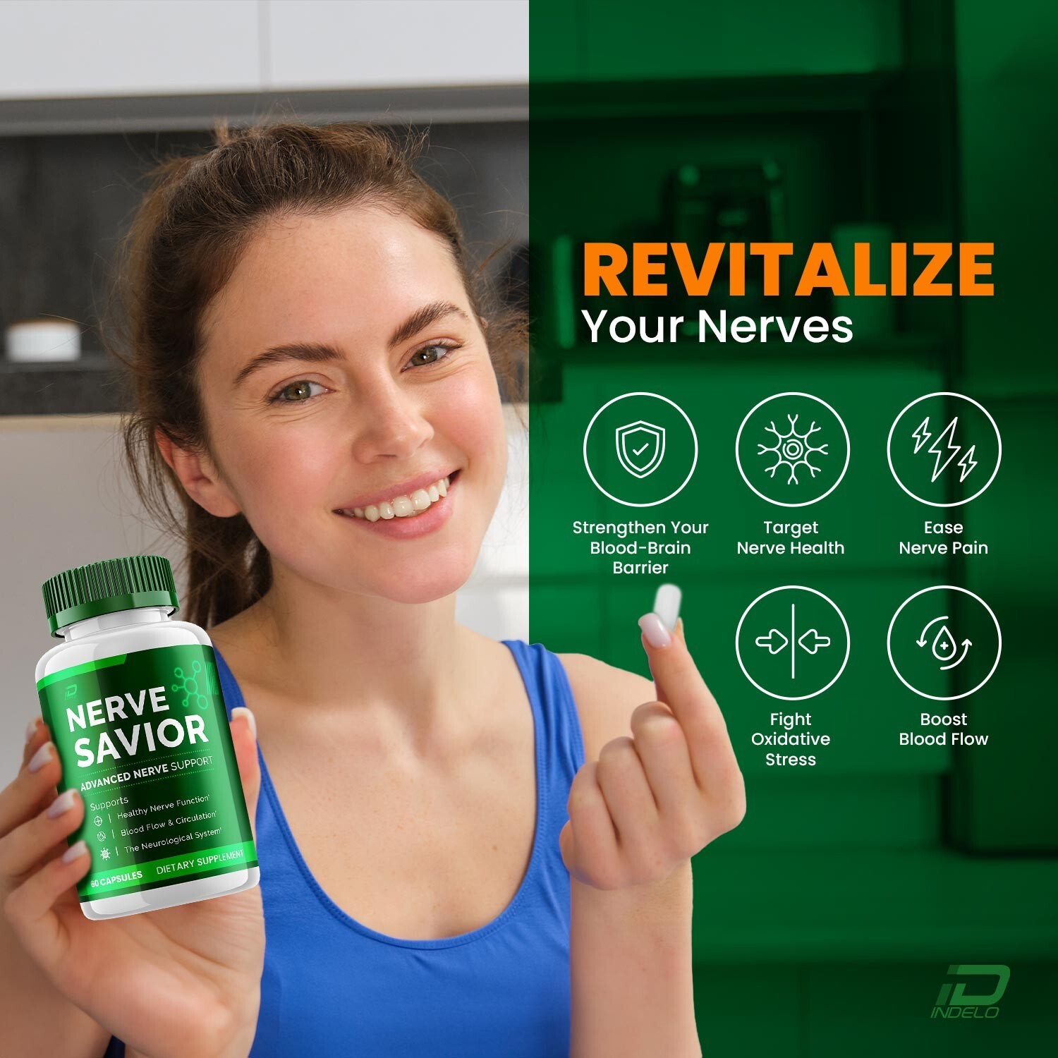 Nerve Savior for Neuropathy, Nerve Savior for Circulation, Inflammation (2 Pack)