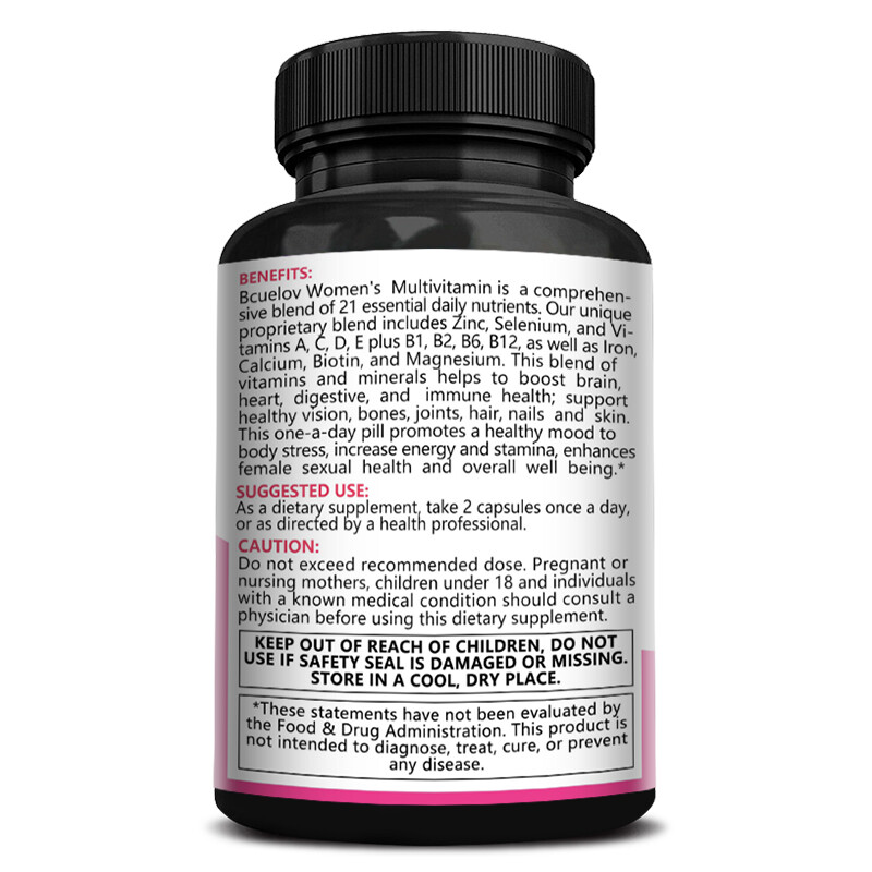 Multivitamin for Women – Highest Potency Complete Daily + Multimineral Capsules