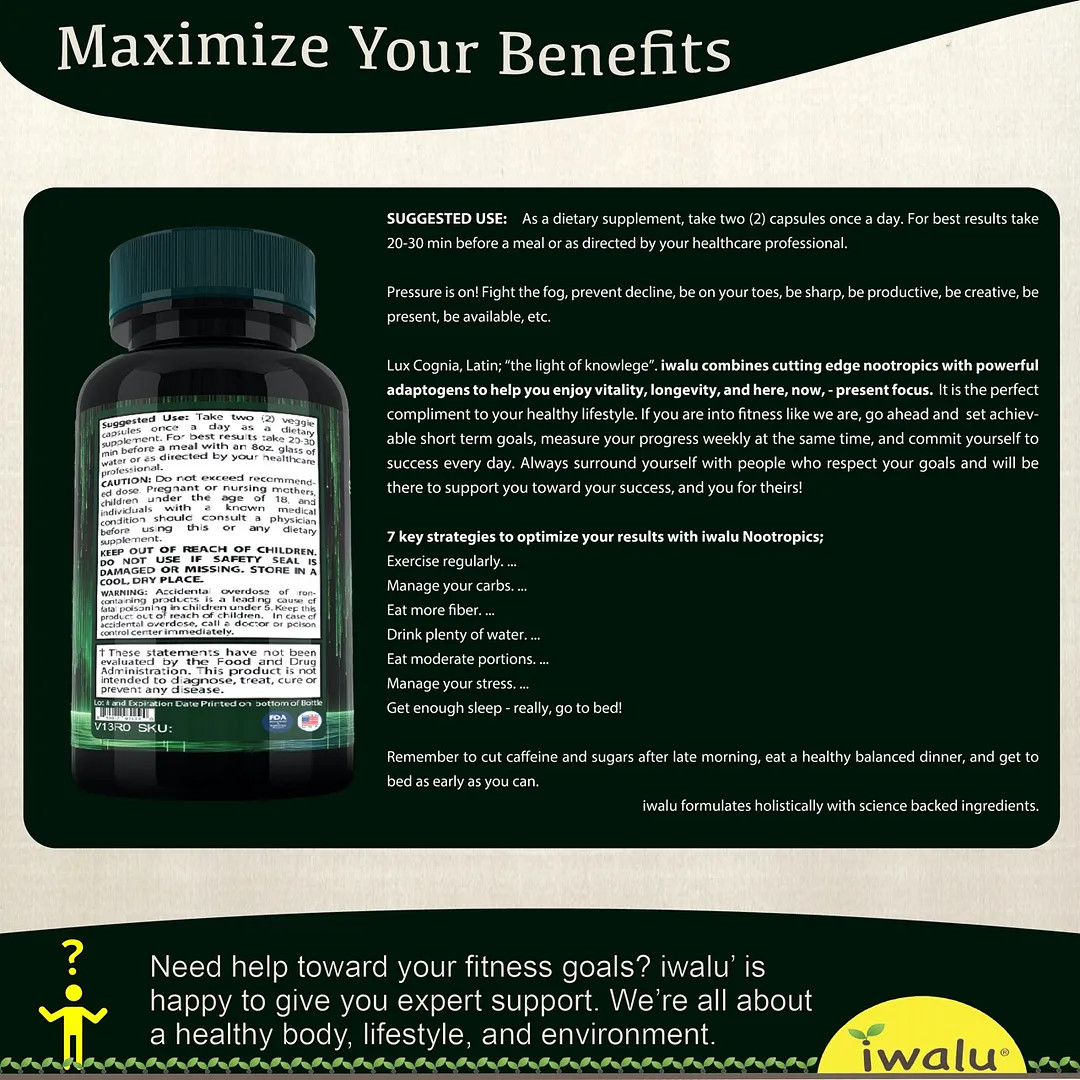 Memory Enhancement Formula | Best Supplement Office Computer Use FREE SHIP