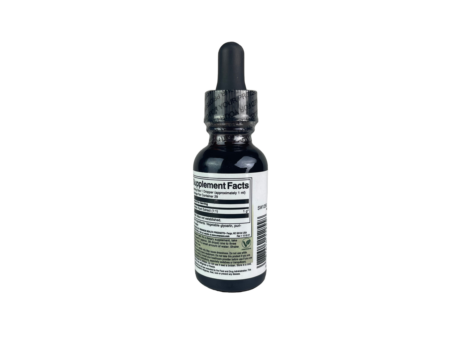 Swanson Valerian Root Liquid Extract (Alcohol and Sugar-Free) 1 G 1 fl oz Liquid