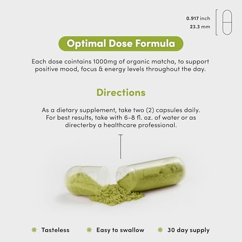 Matcha Peak 1000mg Organic Green Tea Extract Weight Loss