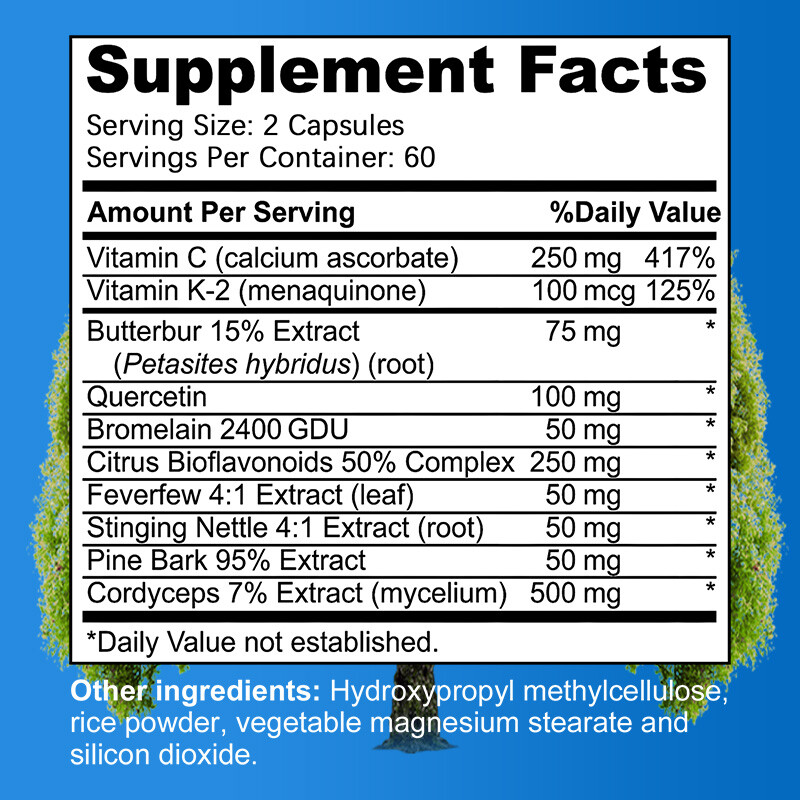 Lung Support Capsules – Free Breathing,Clear Airways,Lung Detox Supplements