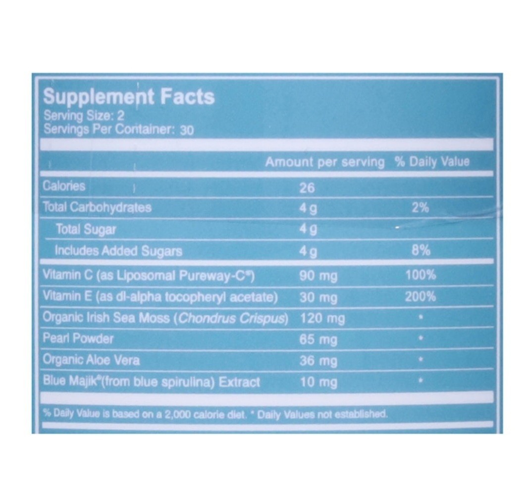 Akasha Superfoods Sea Moss Glow Gummies (Lemon Berry ) – 60 count
