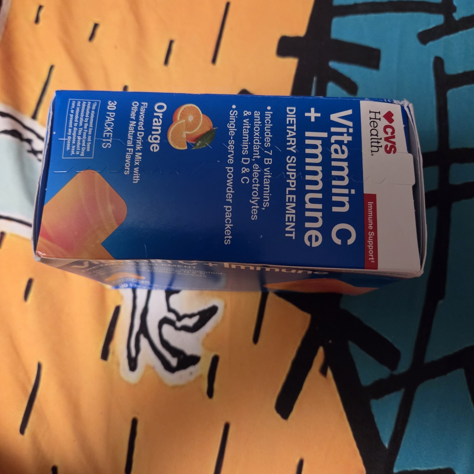CVS Health Vitamin C Immune Support Drink Mix 1000mg Orange 30 Packets