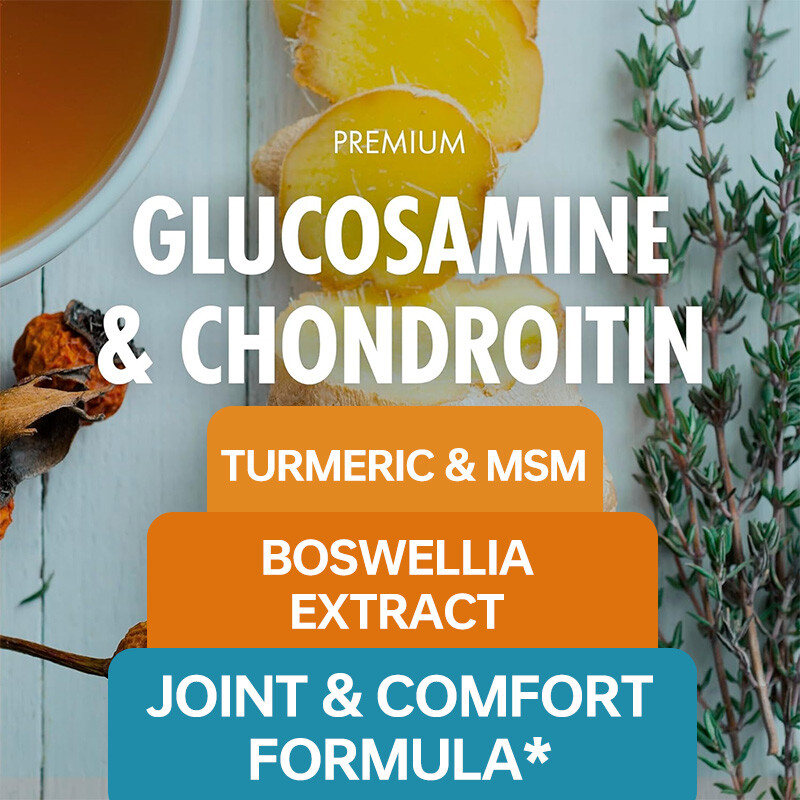 Glucosamin-Chondroitin-Kurkuma- und MSM-Kapseln – Halten Sie die Gelenke gesund