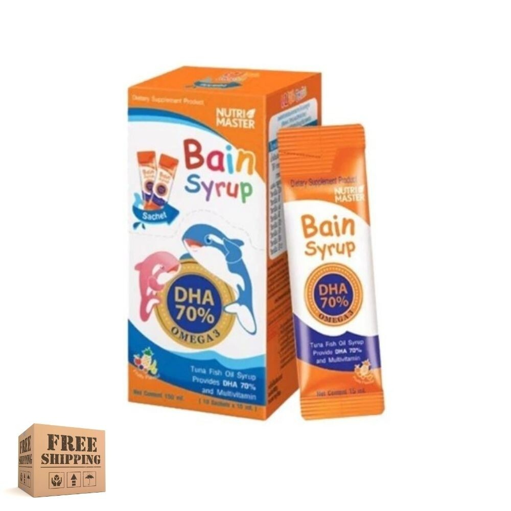 Bain Syrup Nutri Master DHA 70% Tuna Fish Oil Multivitamin for young 150ml