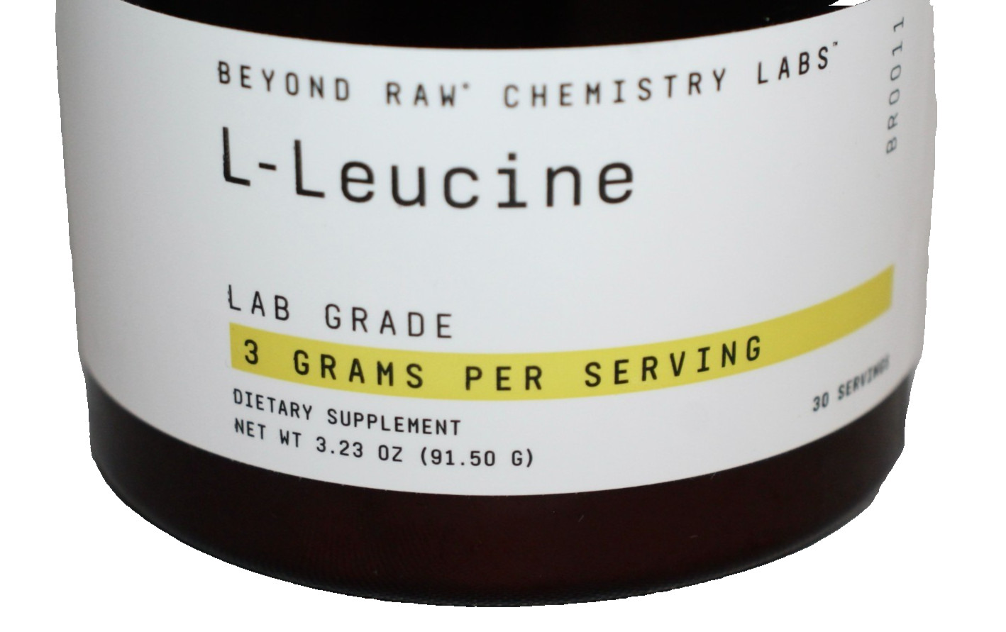 BEYOND RAW CHEMISTRY LABS L-Leucine Powder 30 Servings Dietary Supplement