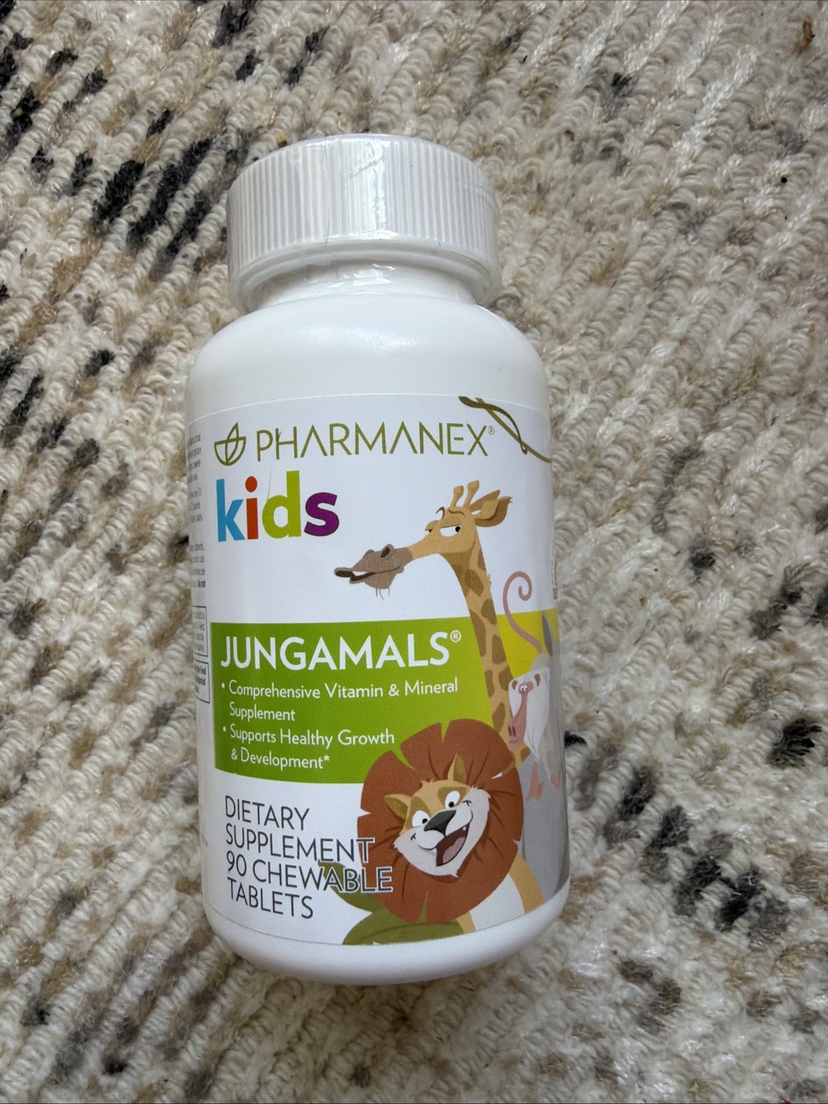 Nu Skin NuSkin PHARMANEX Jungamals Kids DIETARY SUPPLEMENT 90 CHEWABLE EXP 07/26