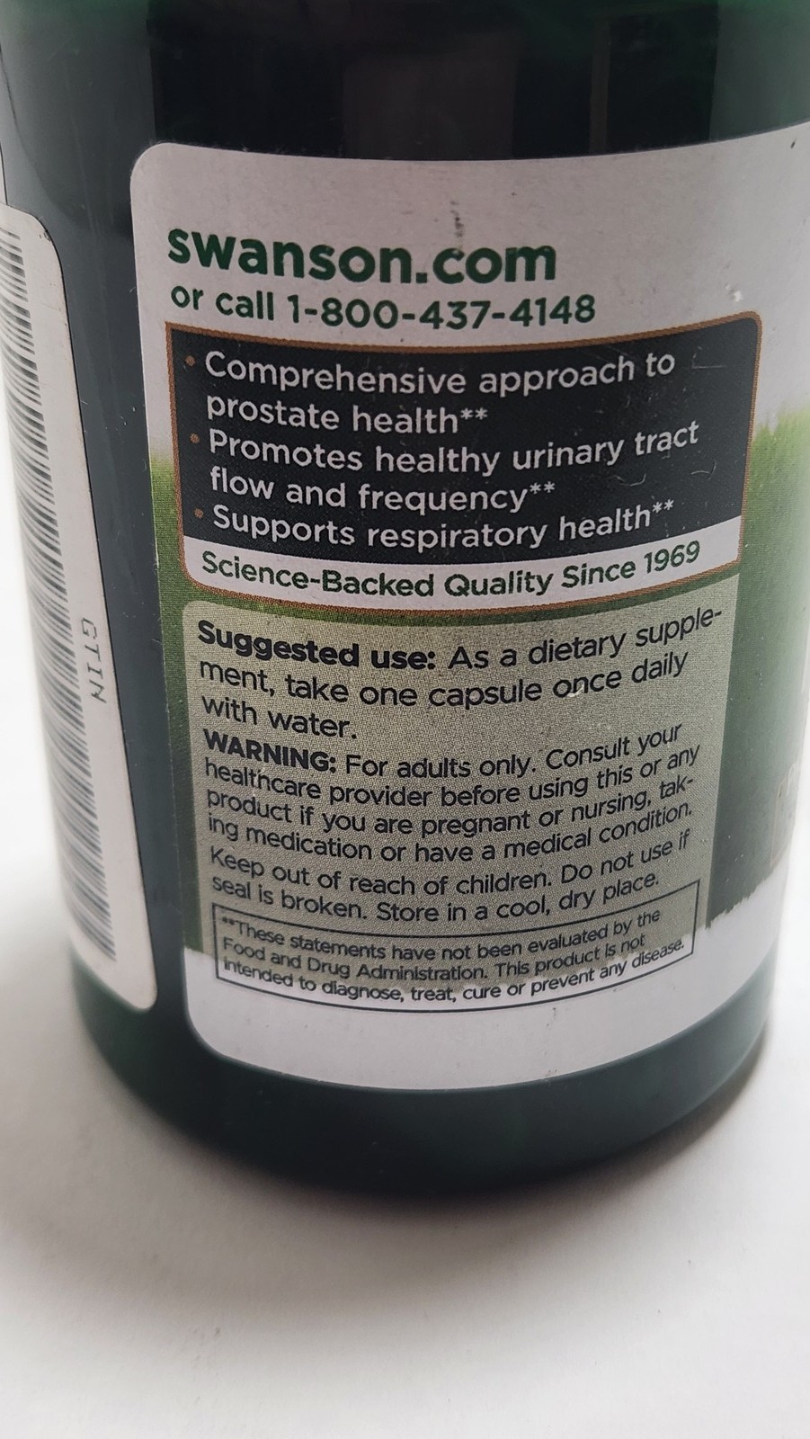 SWANSON Stinging Nettle Root 500mg 100 Capsules Prostate Health