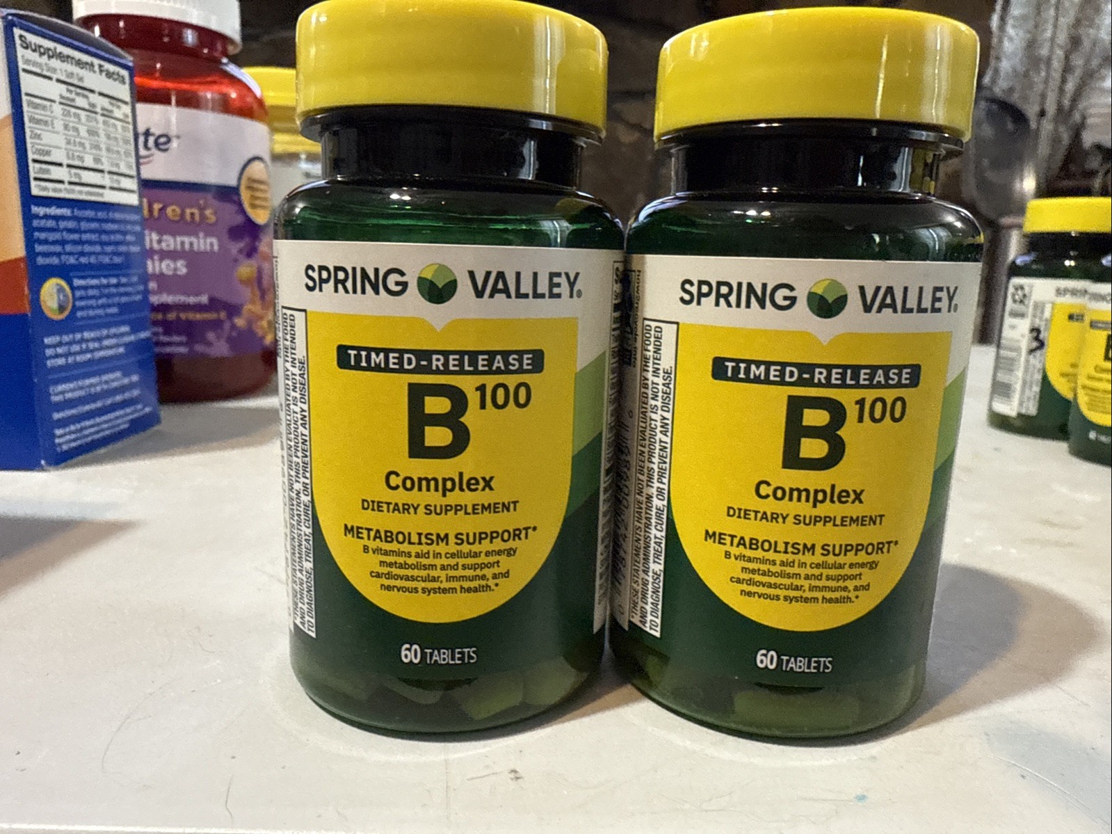 Spring Valley (2 Pk) Timed Release B100 Complex Tablets 60ct 9/27