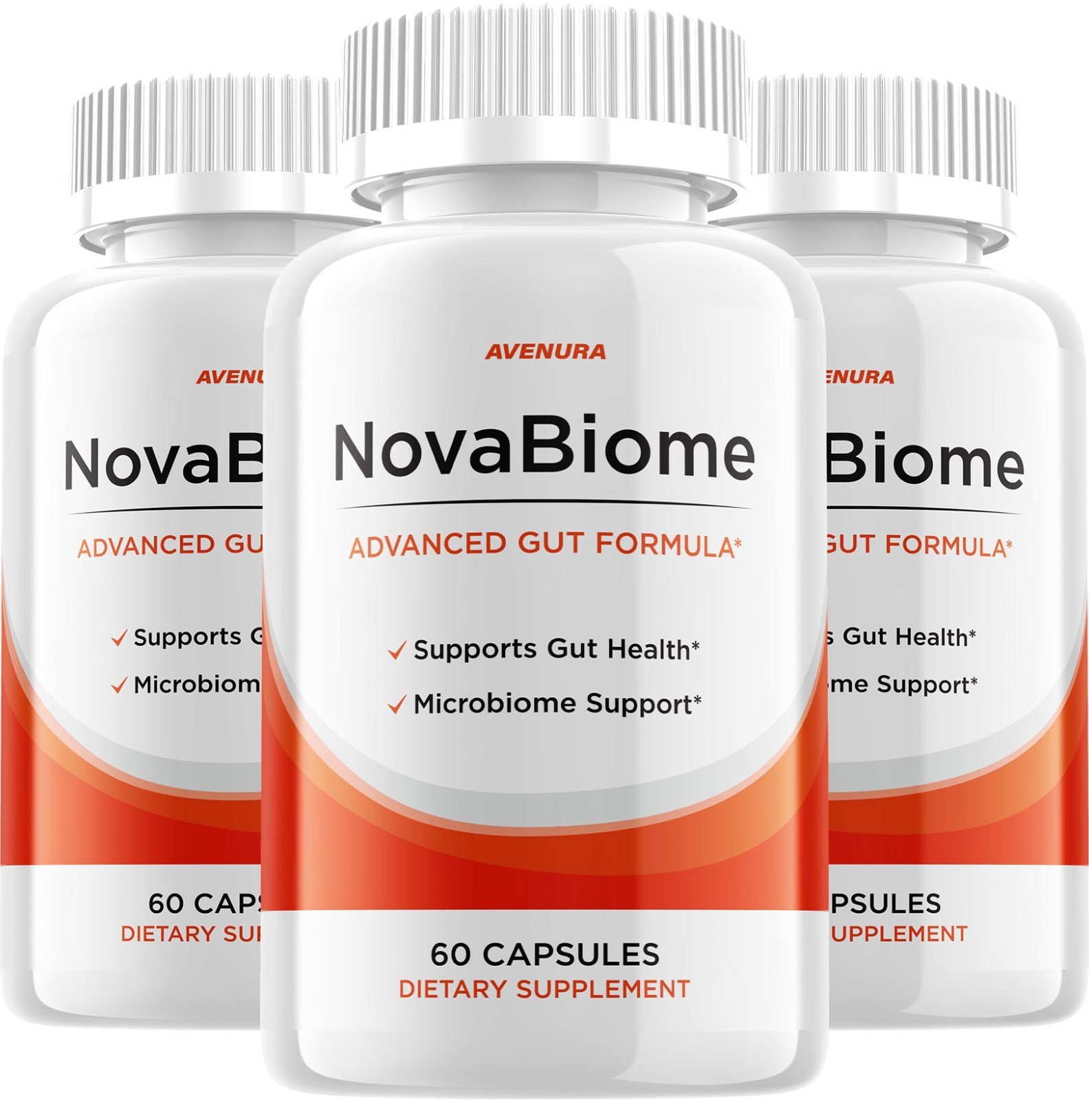 (3 Pack) NovaBiome Capsules – Nova Biome Pills Digestive Support, Gut Wellness