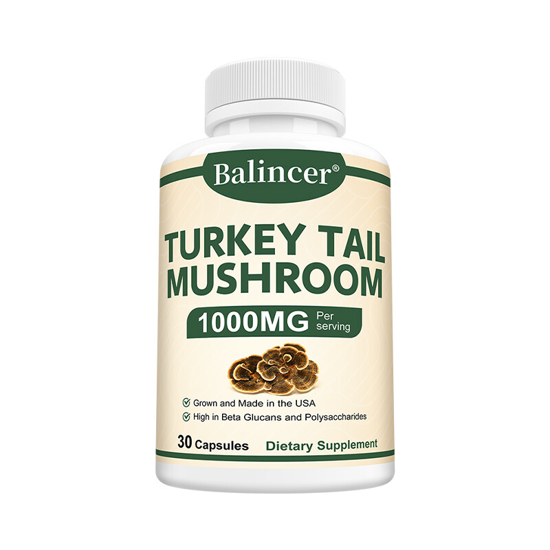 Türkiye Tail Mushroom Capsules – 1000mg – Healthy Immune System – Healthy Living