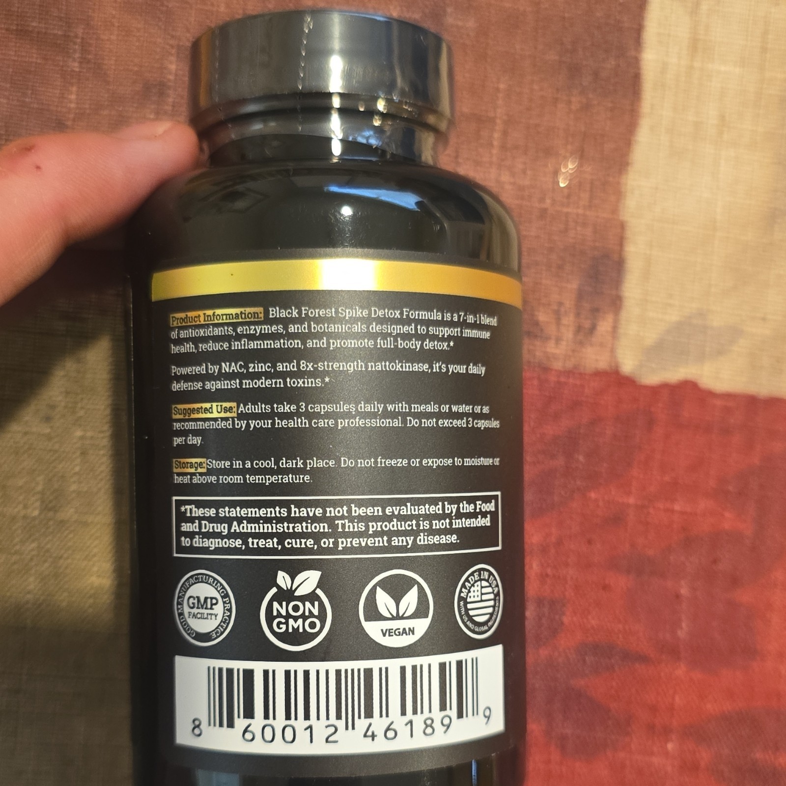 Black Forest Spike Detox 7-in-1 Extra Strength Vegan Non-GMO 90 Capsules