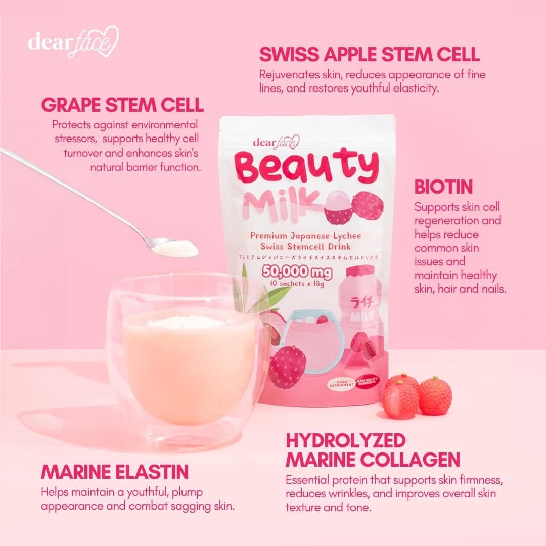 Dear Face Beauty Milk Premium Japanese Lychee (Louise Beauty Box 🇺🇸)
