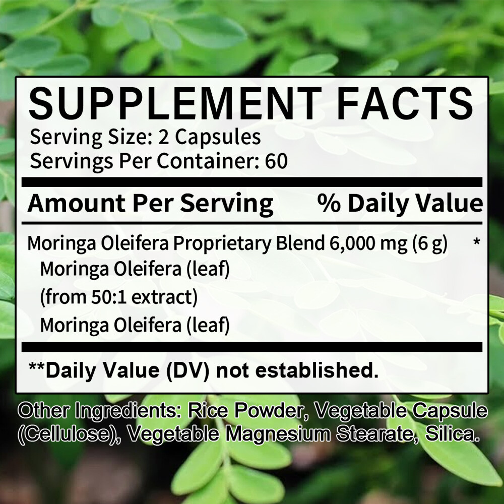 Moringa Supplement – Balance Blood Sugar Levels,Boost Metabolism