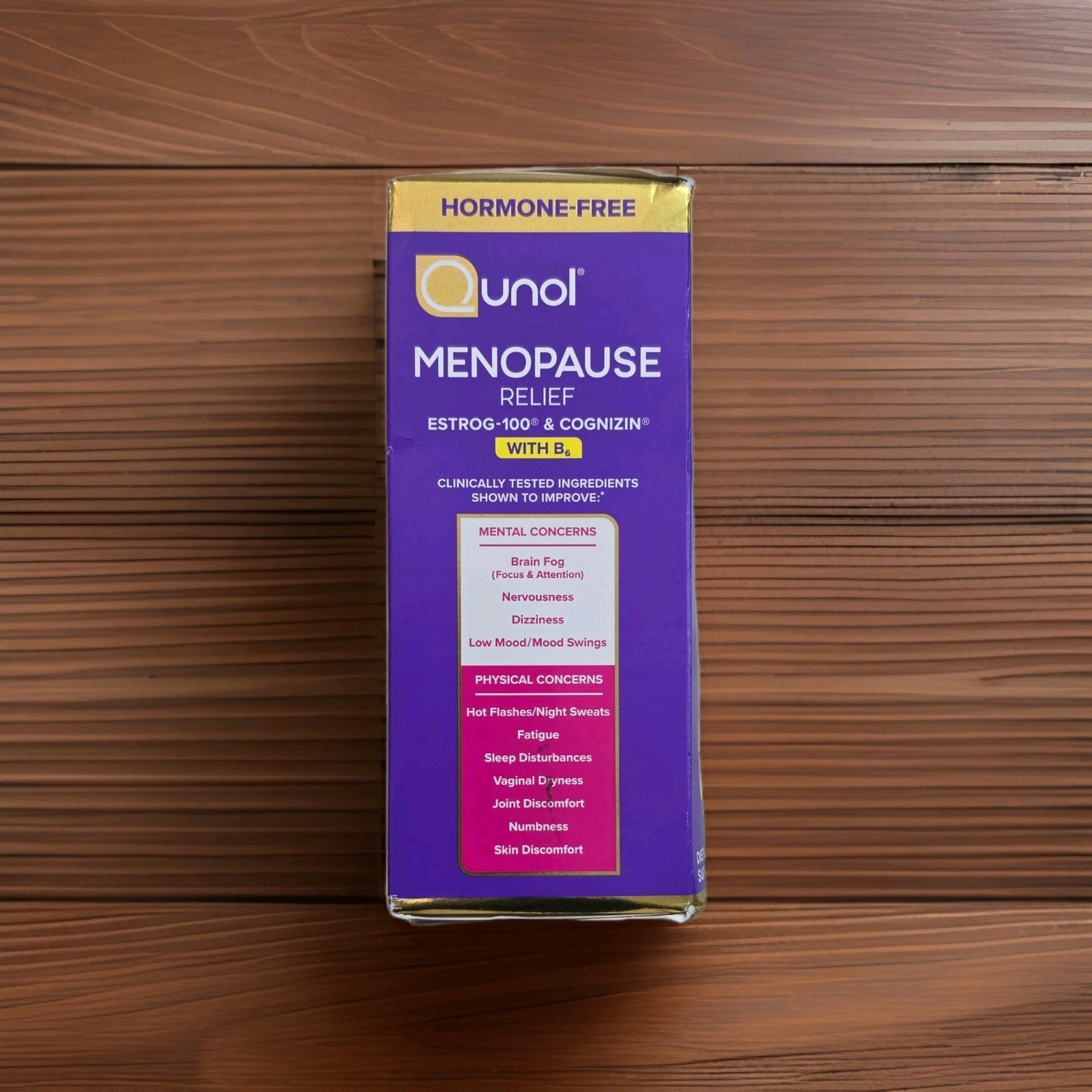 Qunol Menopause Support EstroG-100 + Cognizin w/ Vitamin B6 60 Capsule EXP 02/29
