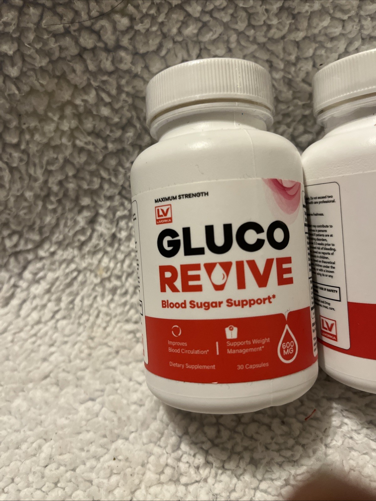 Lot of 2 Gluco Revive Blood Sugar Support – 60 ct each – 02/27