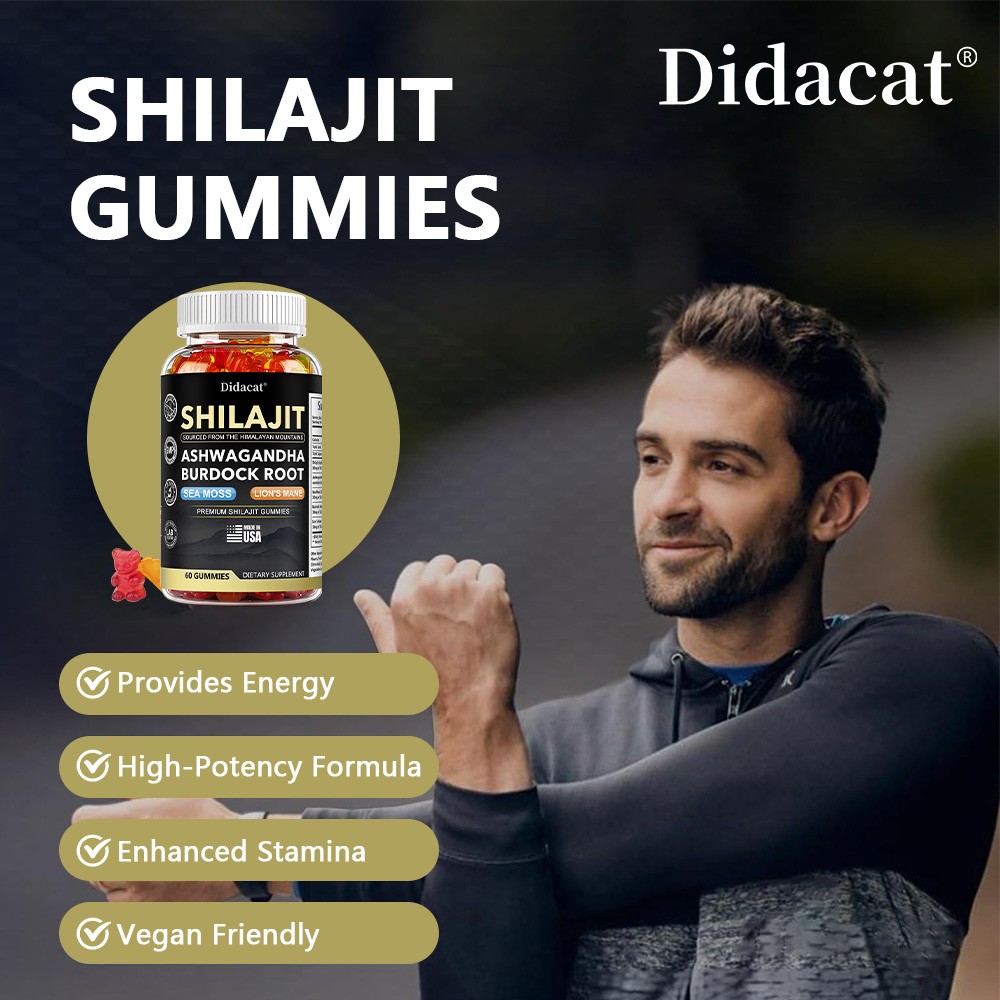 Shilajit + Ashwagandha Gummies help improve focus, energy, and sleep