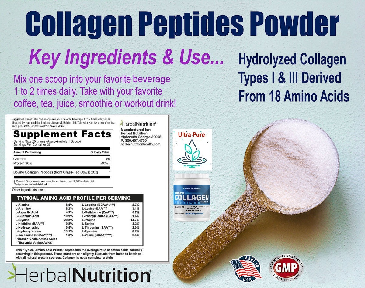 Two Pack – Collagen Peptides Powder Vital Proteins For Bones, Joints Skin !