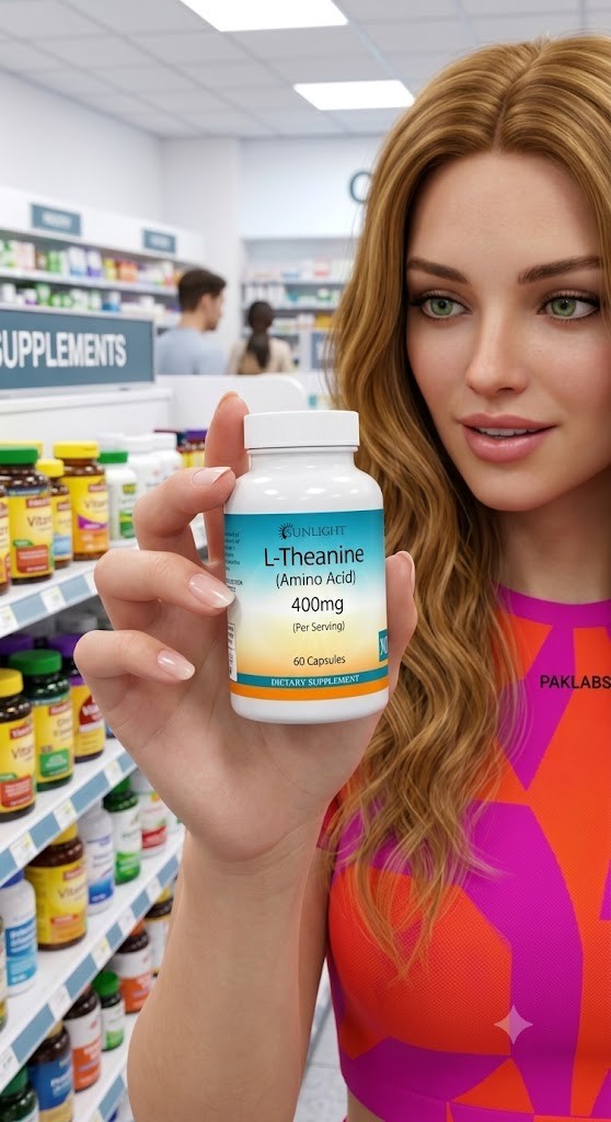 L-Theanine 400mg Capsules serving- gluten free