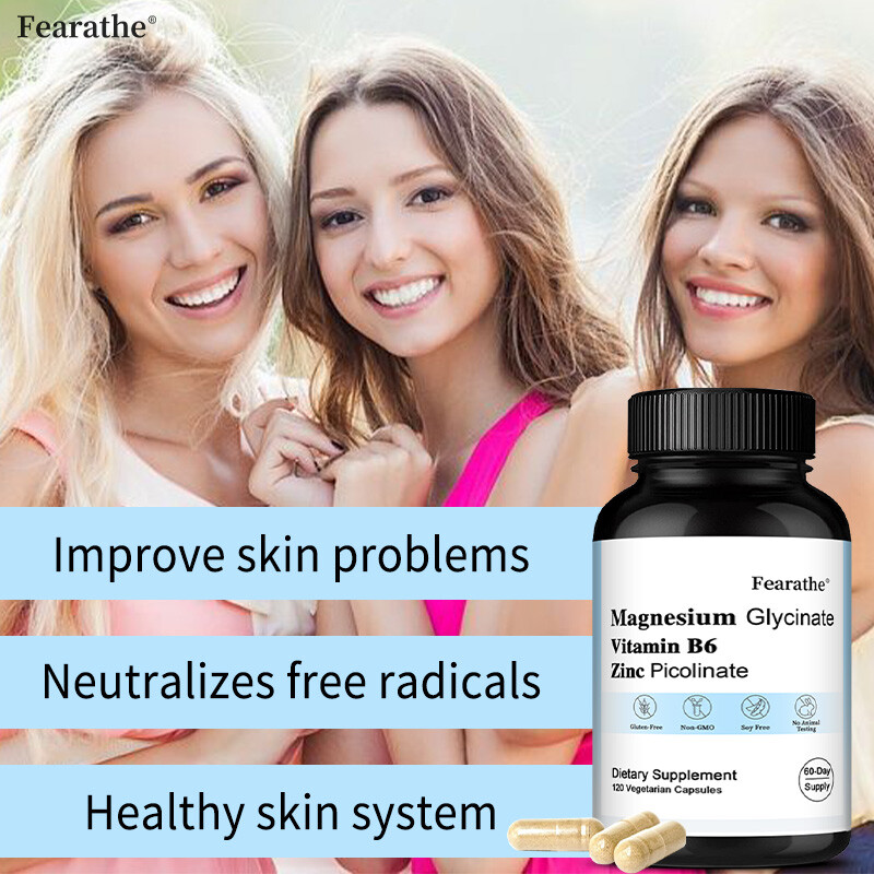 Zinc Picolinate + Magnesium Glycinate + Vitamin B6 | Immune System Support Caps