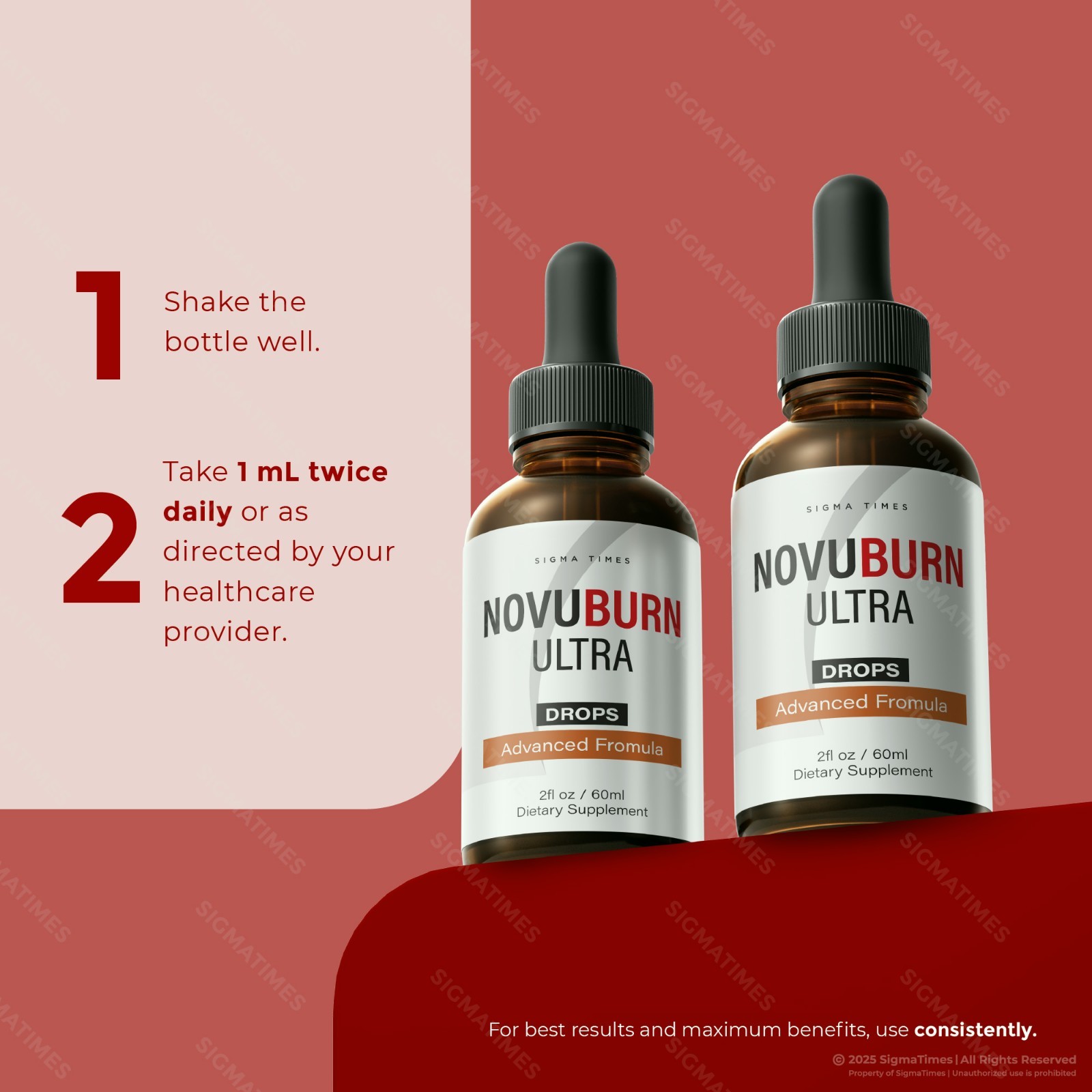 NovuBurn Ultra Drops, Advanced Liquid Supplement, Fat Burning Formula (30 serv)