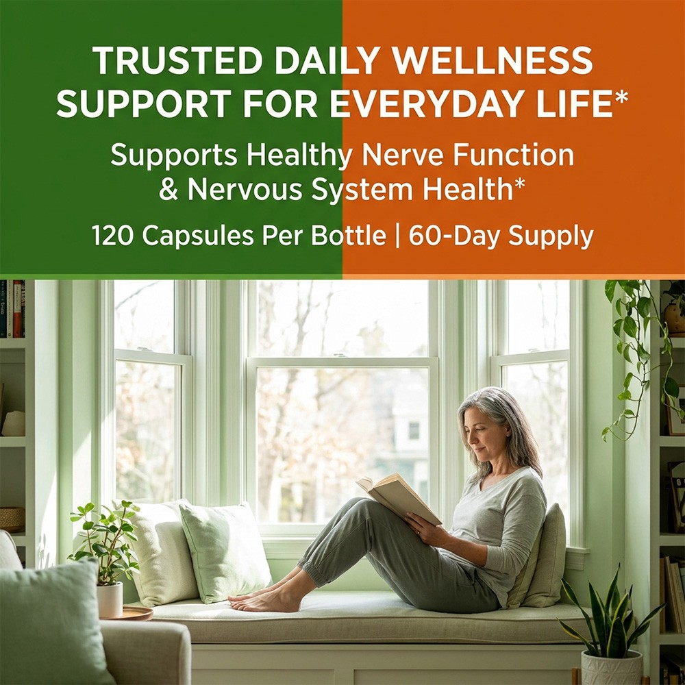 Complete B Vitamins,Amino Acids&Natural Herbal Blend for Brain Health 30~120Caps