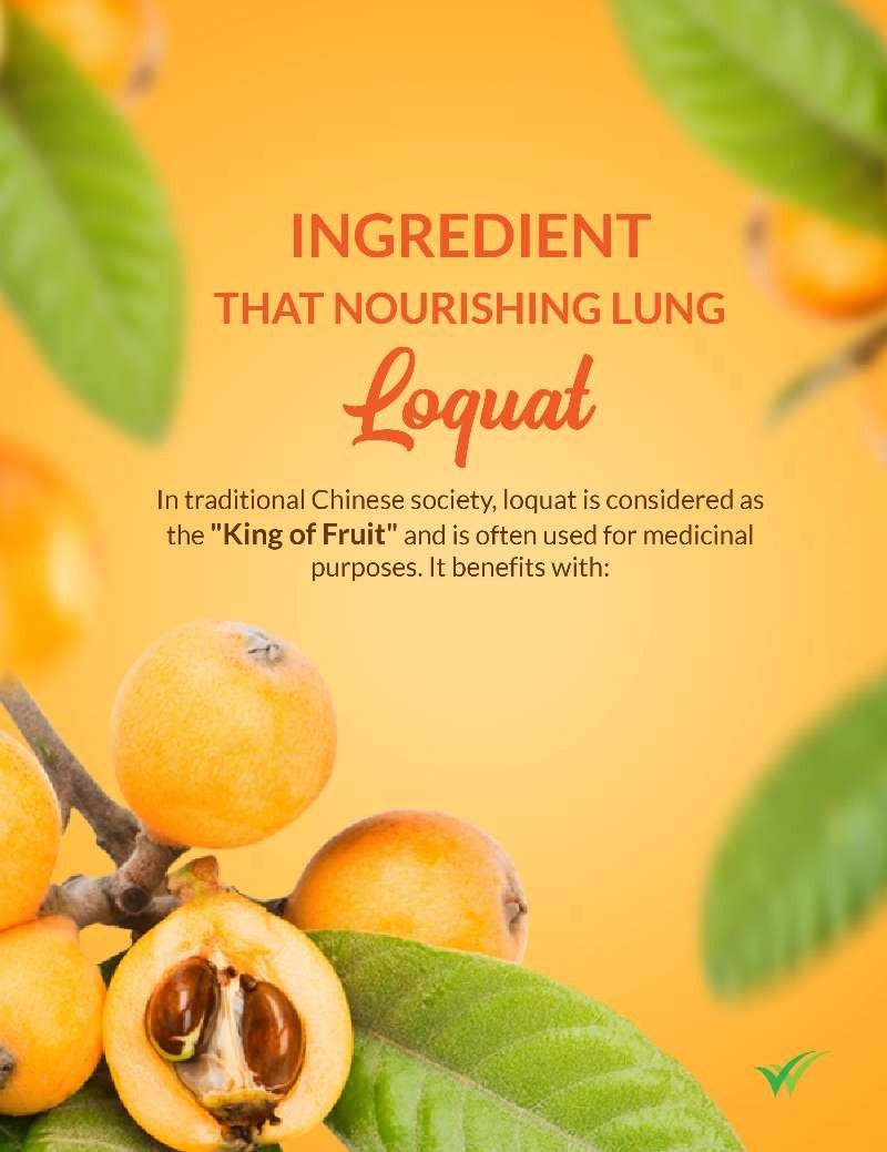 2 x Tigrox Tiger Milk King Mushroom (Loquat) Nourish Lungs Cough Respiratory
